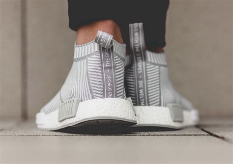 adidas NMD City Sock White Grey Men's .